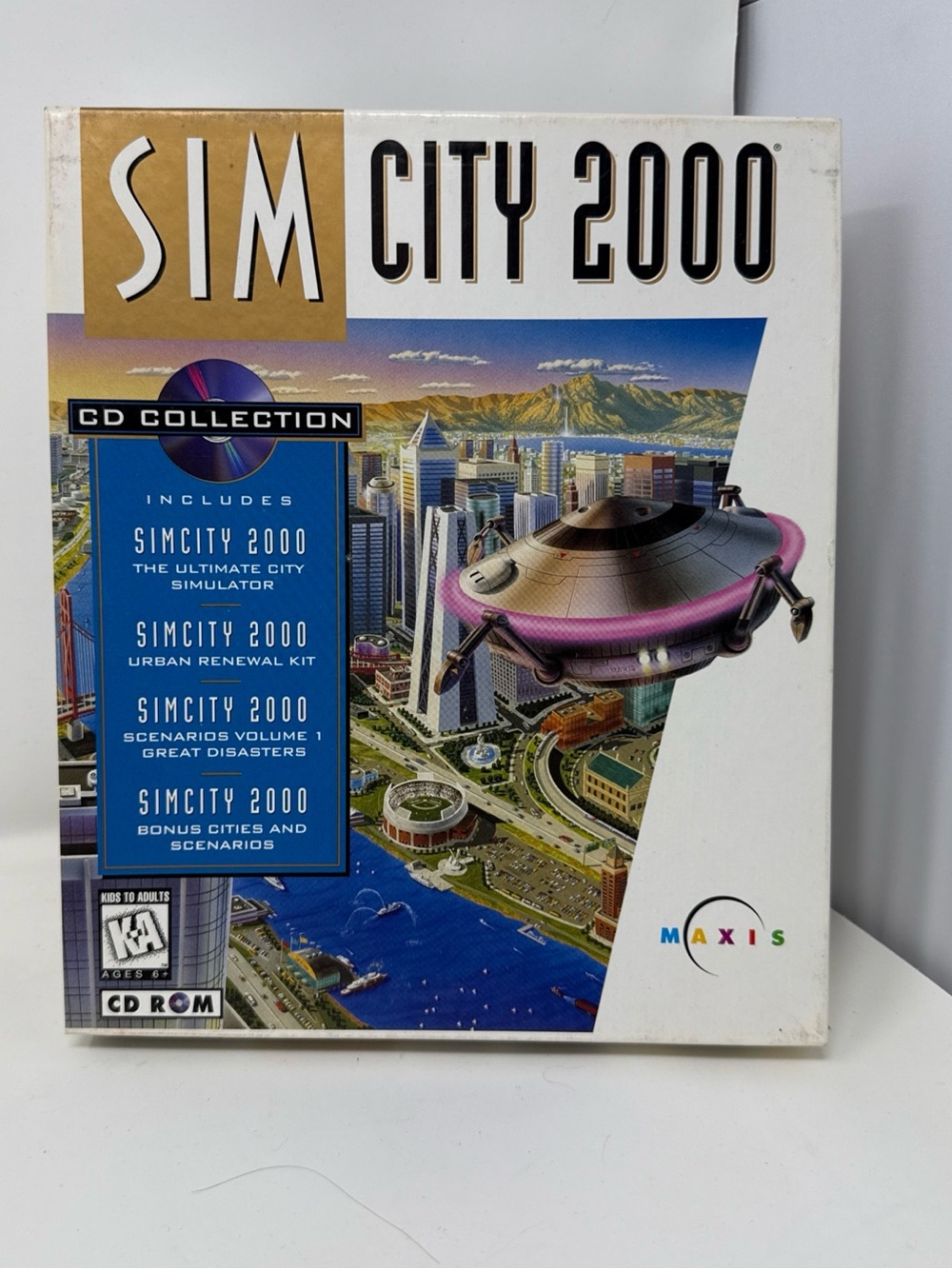 SimCity 2000 CD Collection by Maxis - White Box. CIB